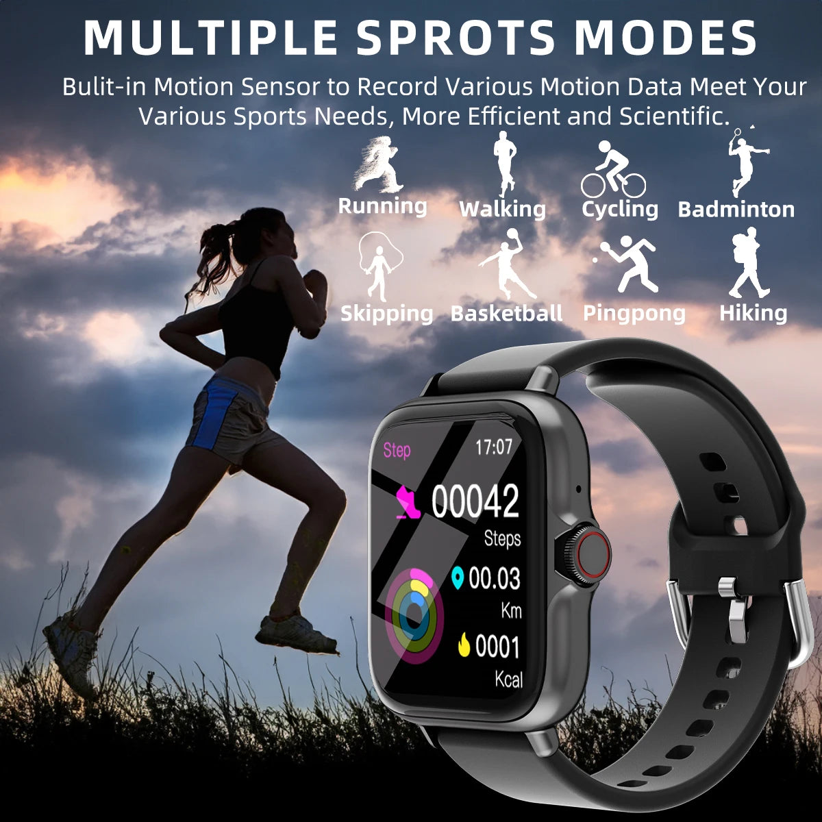 Sports Fitness Smart Watch