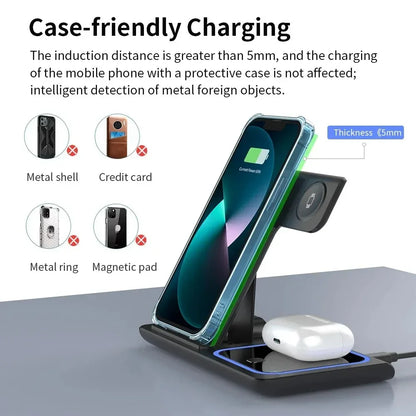 3-in-1 30W Wireless Charging Stand