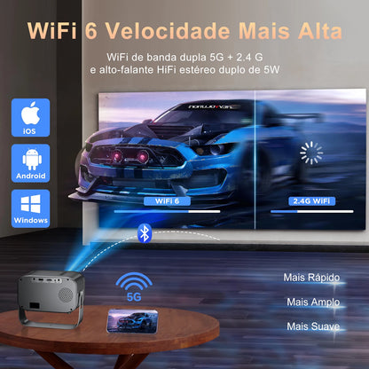 Mini 4K Portable WiFi Projector