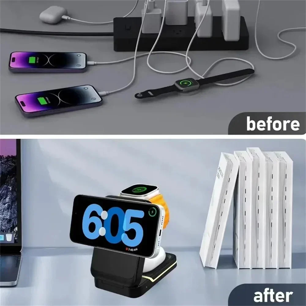 3-in-1 30W Magnetic Wireless Charging Station