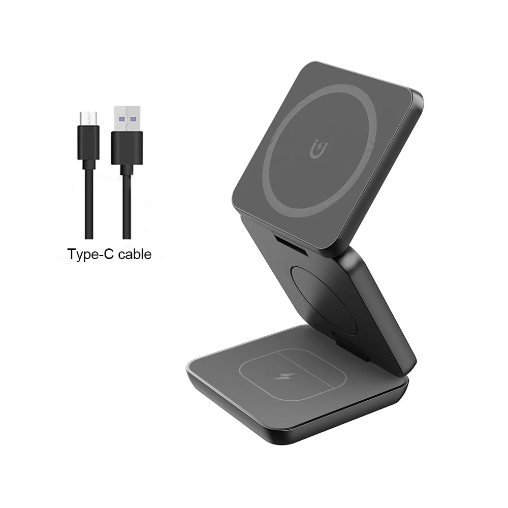 3-in-1 Foldable Magnetic Wireless Charging Station