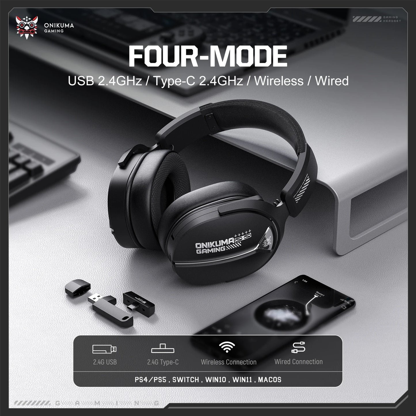 RGB Gaming Headset with Mic