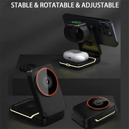 3-in-1 30W Magnetic Wireless Charging Station