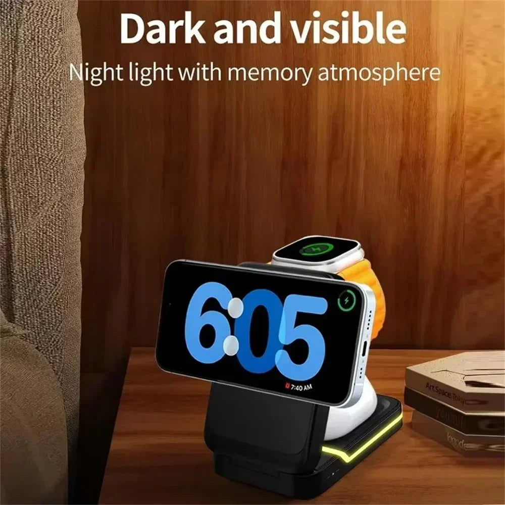 3-in-1 30W Magnetic Wireless Charging Station