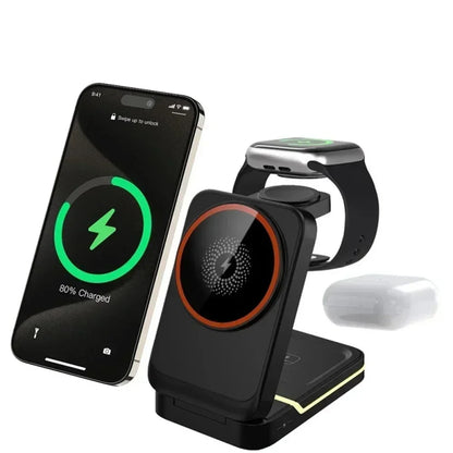 3-in-1 30W Magnetic Wireless Charging Station