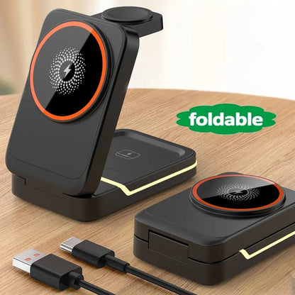 3-in-1 30W Magnetic Wireless Charging Station